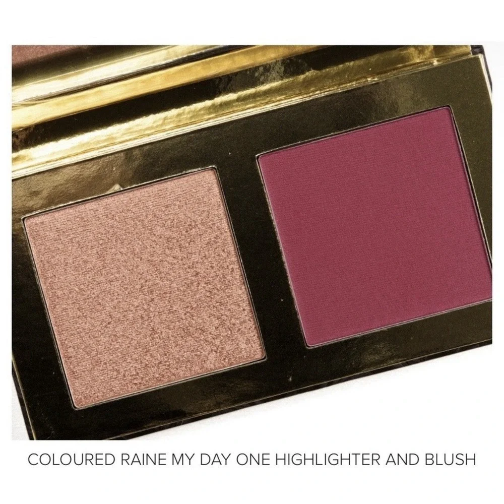 Coloured Raine x Power Highlighter & Blush Duo My Day One New! Limited Edition‎